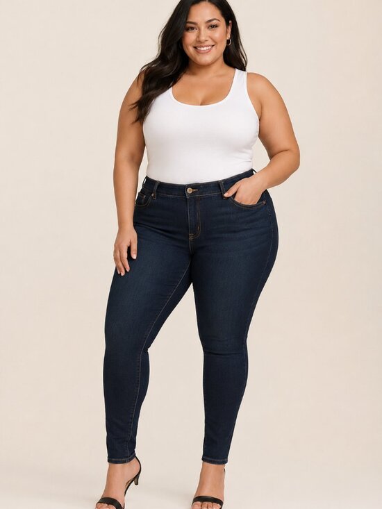 Pants - Torrid Bombshell Skinny Jeans Women’s 26R Dark Wash Stretch Denim Plus Size